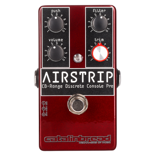 Used Catalinbread Airstrip CB-Range Discrete Console Preamp Guitar Pedal Red