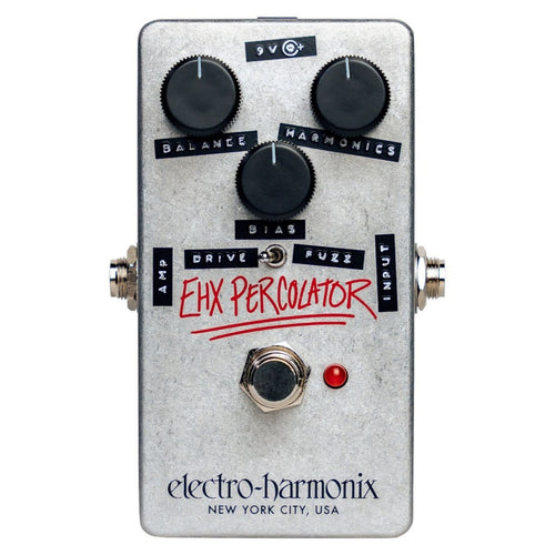 Electro-Harmonix EHX Percolator Harmonic Saturator Fuzz Guitar Effects Pedal