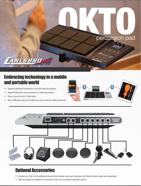 Carlsbro Okto A drum module — included pedals and sticks