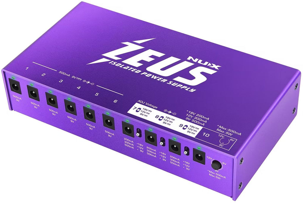 Used NUX Zeus power supply voltage selector switches