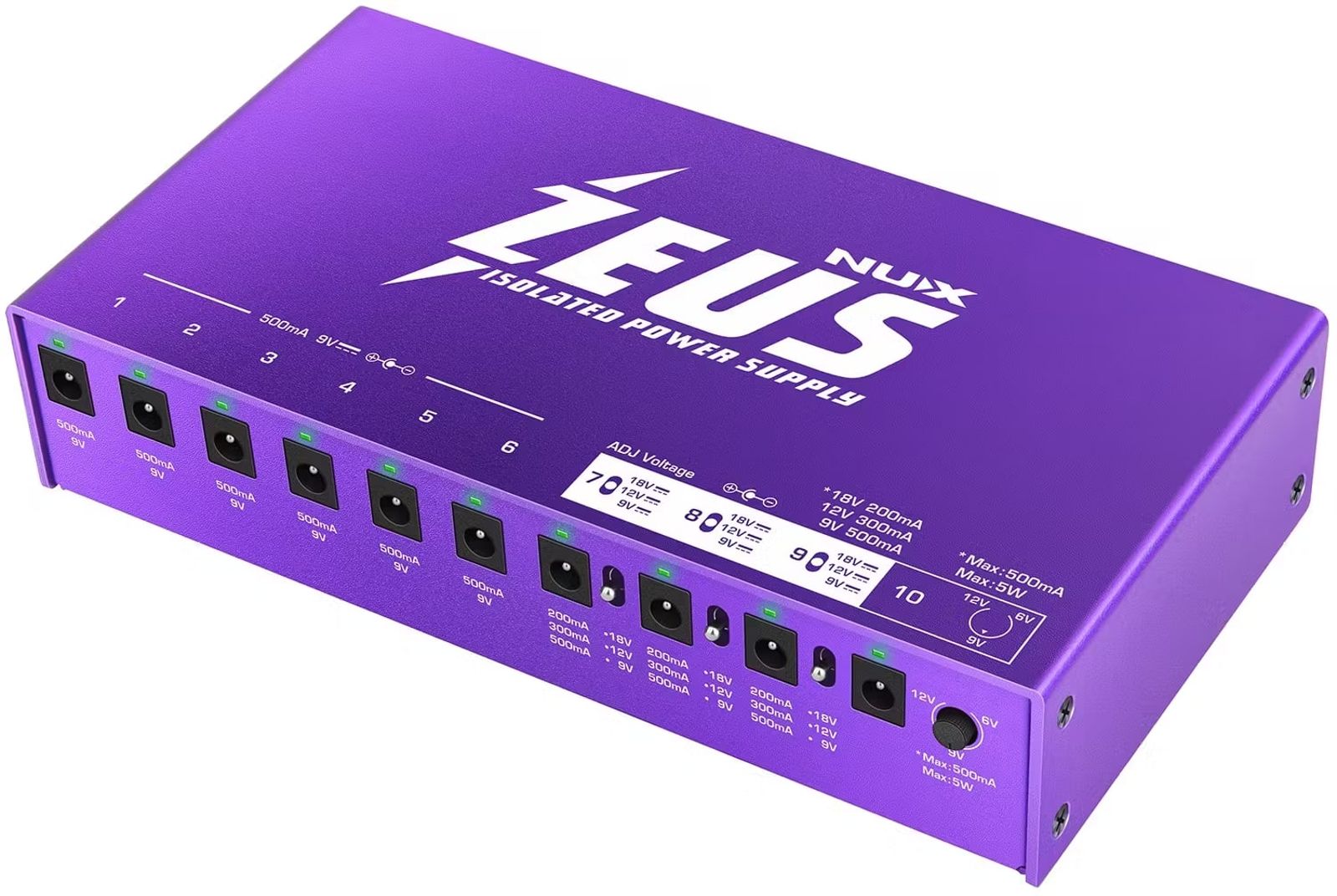 Used NUX Zeus power supply voltage selector switches