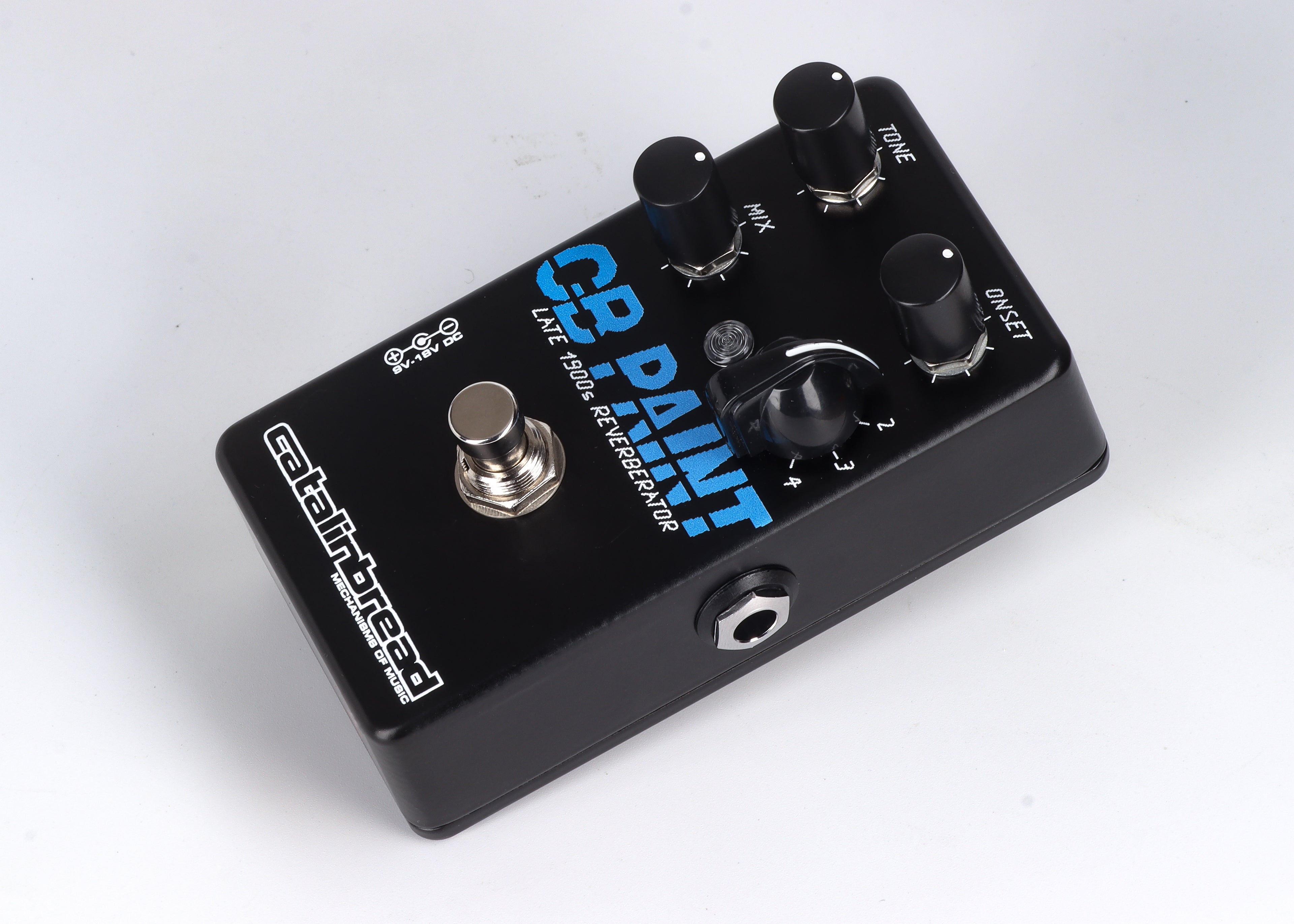 Catalinbread CB Paint reverberator reverb pedal - mode switch close-up
