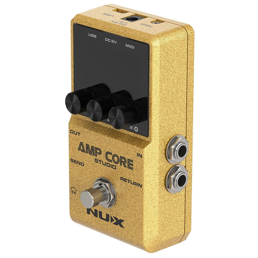 NUX Amp Core Studio amp modeler pedal - rear ports view
