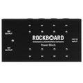 RockBoard Power Block pedal power supply - black top view with outputs