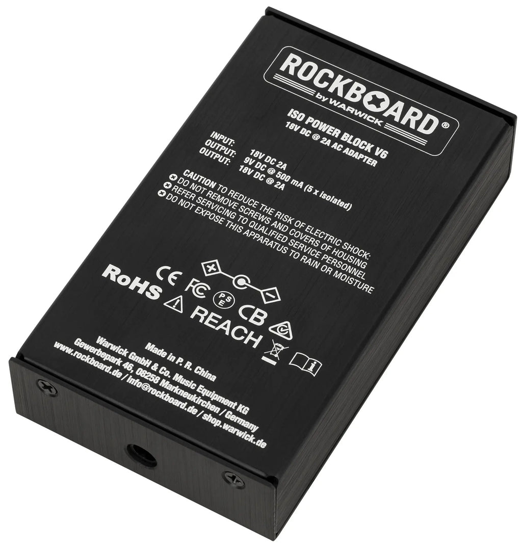 New RockBoard ISO Power Block V6 Isolated Guitar Effects Pedal Power Supply