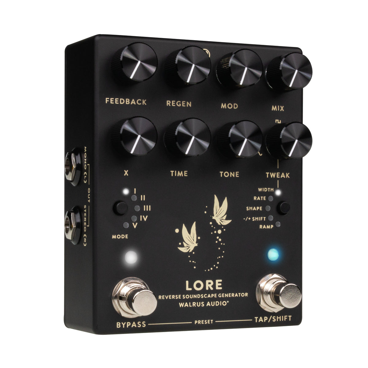 New Walrus Audio Lore MKII Stereo Reverse Soundscape Generator Pedal Black
