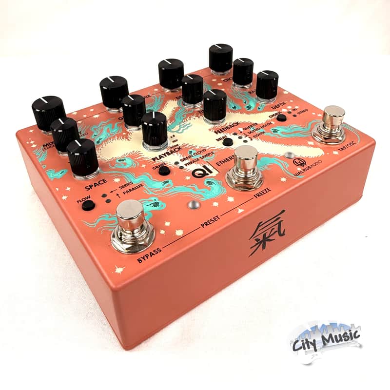 Used Walrus Audio Qi Etherealizer Multi Effects Guitar Pedal Terracotta