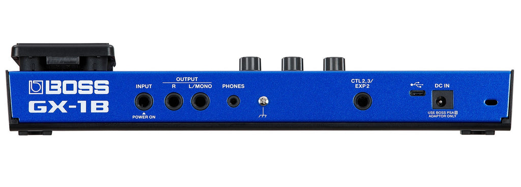 Boss GX-1B bass multi-effects processor pedal — detail view