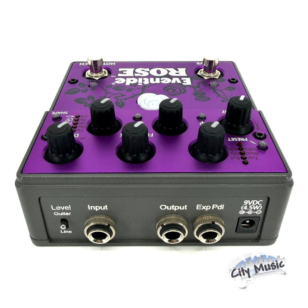 Used Eventide Rose Modulated Delay Guitar Effects Pedal ♪