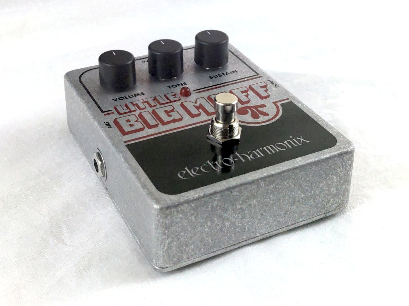 Electro-Harmonix Little Big Muff Pi fuzz pedal — side view