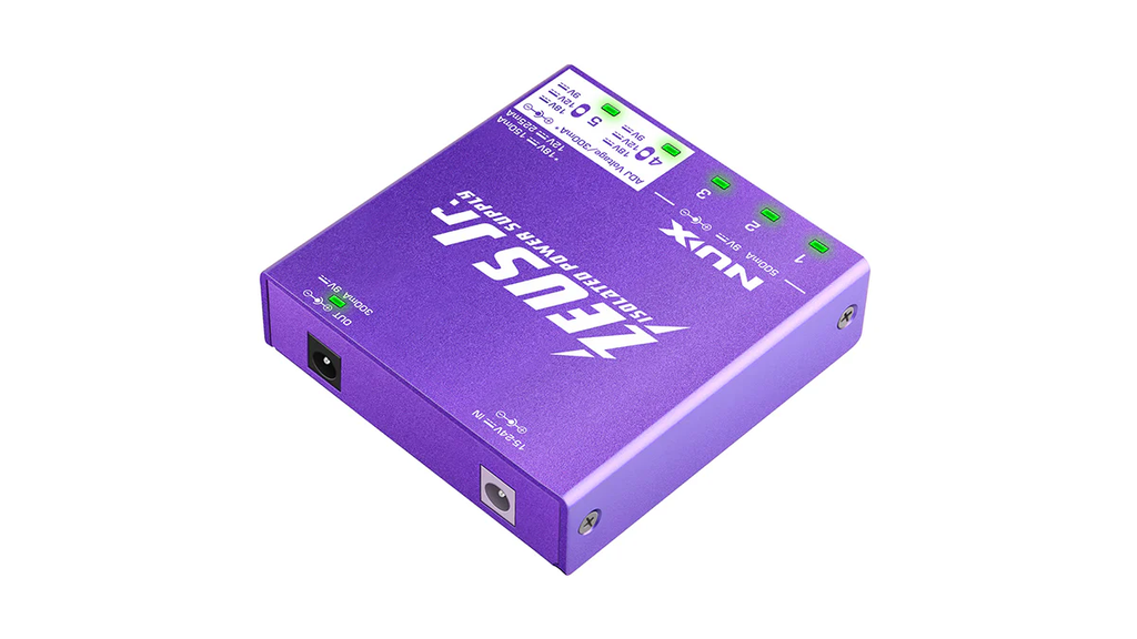 NUX Zeus Jr. power supply — input and output ports