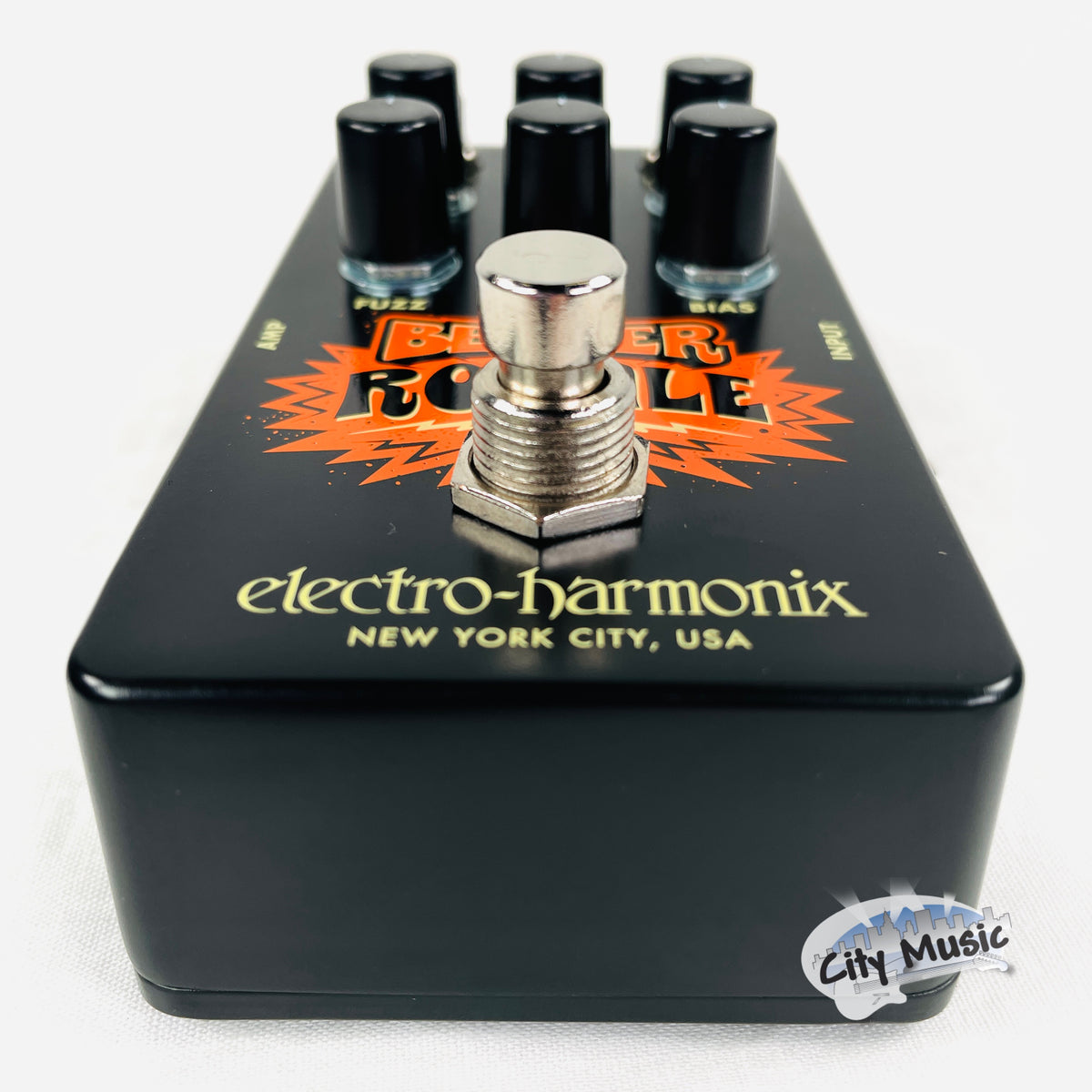 Used Electro-Harmonix EHX Bender Royale Germanium Fuzz Guitar Pedal Black ♫