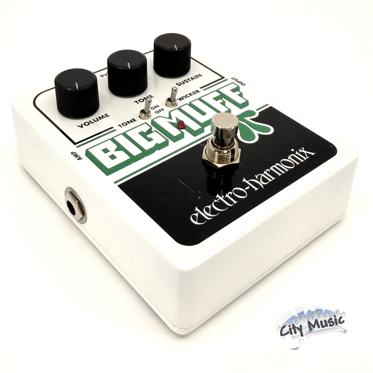 Used Electro-Harmonix EHX Big Muff Pi w/ Tone Wicker Guitar Effects Pedal ♪