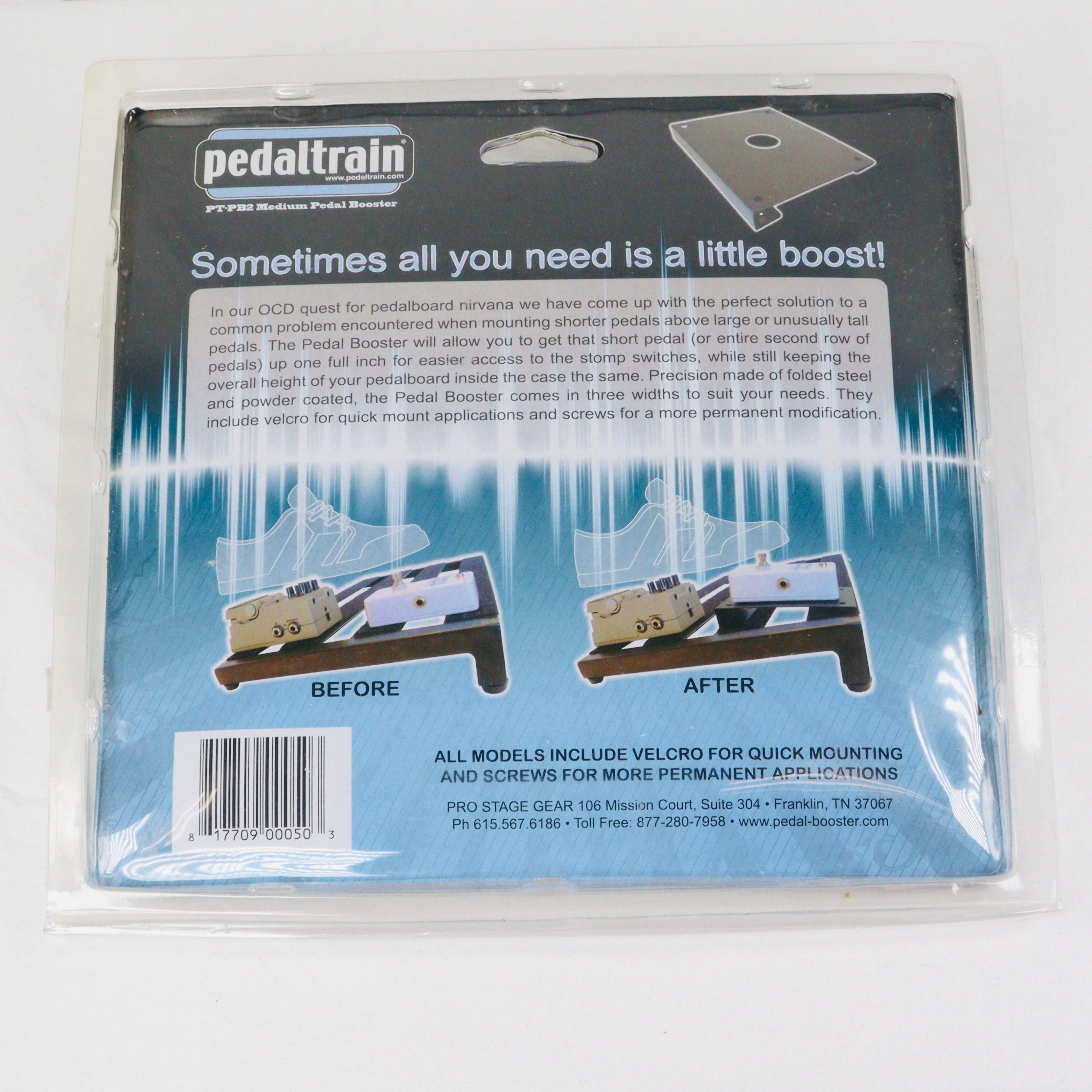 Pedaltrain PT-PB2 Medium double pedal-booster — packaging detail