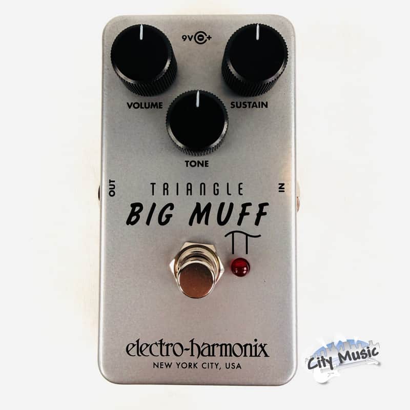 Used Electro-Harmonix EHX Triangle Big Muff Pi Fuzz Distortion Sustainer Guitar Pedal