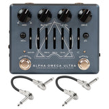 New Darkglass Alpha Omega Ultra V2 w/ Aux-In Dual Bass Preamp Overdrive Pedal