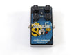 Electro-Harmonix Satisfaction Plus fuzz pedal — black, top view
