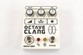 Death By Audio Octave Clang v2 octave fuzz pedal — white, top view