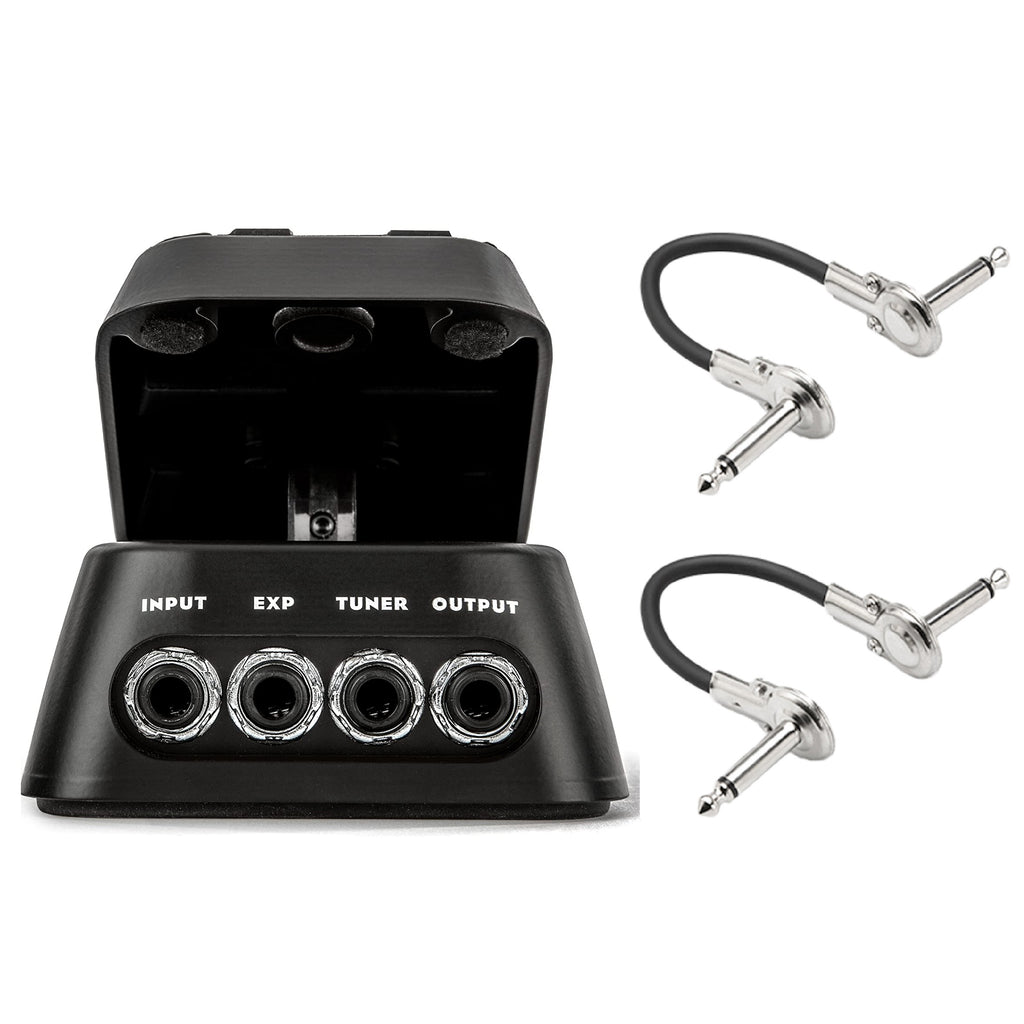 Dunlop DVP5 Volume X8 pedal in black with input, EXP, tuner and output jacks — included patch cables
