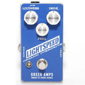 Greer Amps Lightspeed Organic Overdrive pedal — blue, front view
