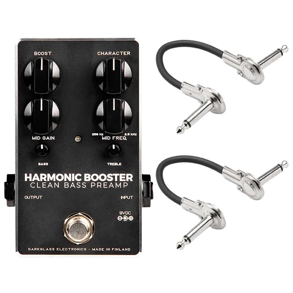 New Darkglass Harmonic Booster clean bass preamp pedal, black