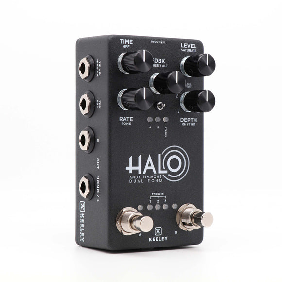 Used Keeley HALO Dual Echo Delay Andy Timmons Singature Guitar Effects Pedal