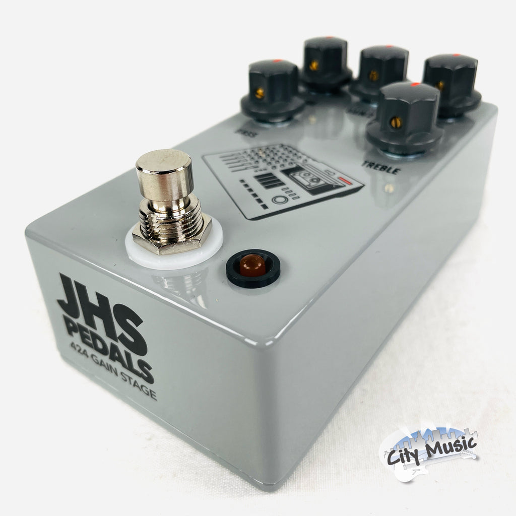 Used JHS 424 Gain Stage Preamp Distortion Overdrive Guitar Effects Pedal