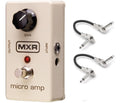 New MXR M133 Micro Amp Boost Guitar Effects Pedal, white