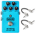 MXR M234 Analog Chorus pedal - blue enclosure with two included patch cables