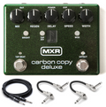 MXR M292 Carbon Copy Deluxe delay pedal - green enclosure with cables