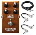 MXR M84 Bass Fuzz Deluxe pedal - copper enclosure with bundled patch and guitar cables