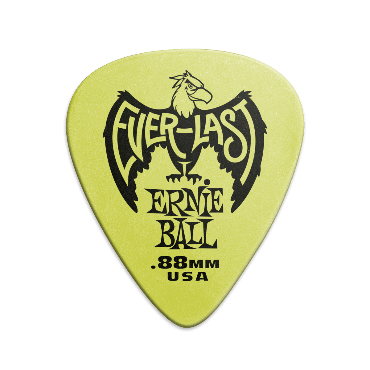 Ernie Ball Everlast Delrin Guitar Picks .88mm Green (12-Pack)