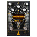 Gamechanger Audio Third Man Plasma Coil black distortion pedal with xenon tube and Tesla coil art