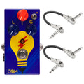 JAM Pedals TubeDreamer overdrive pedal — blue with lightbulb art and two patch cables