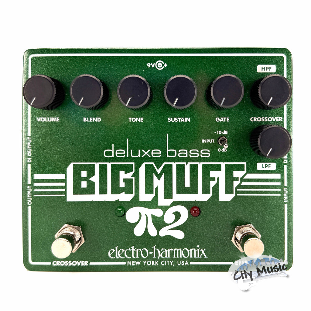 Used Electro-Harmonix EHX Deluxe Bass Big Muff Pi 2 Dual Op-Amp Fuzz Guitar Pedal ♫