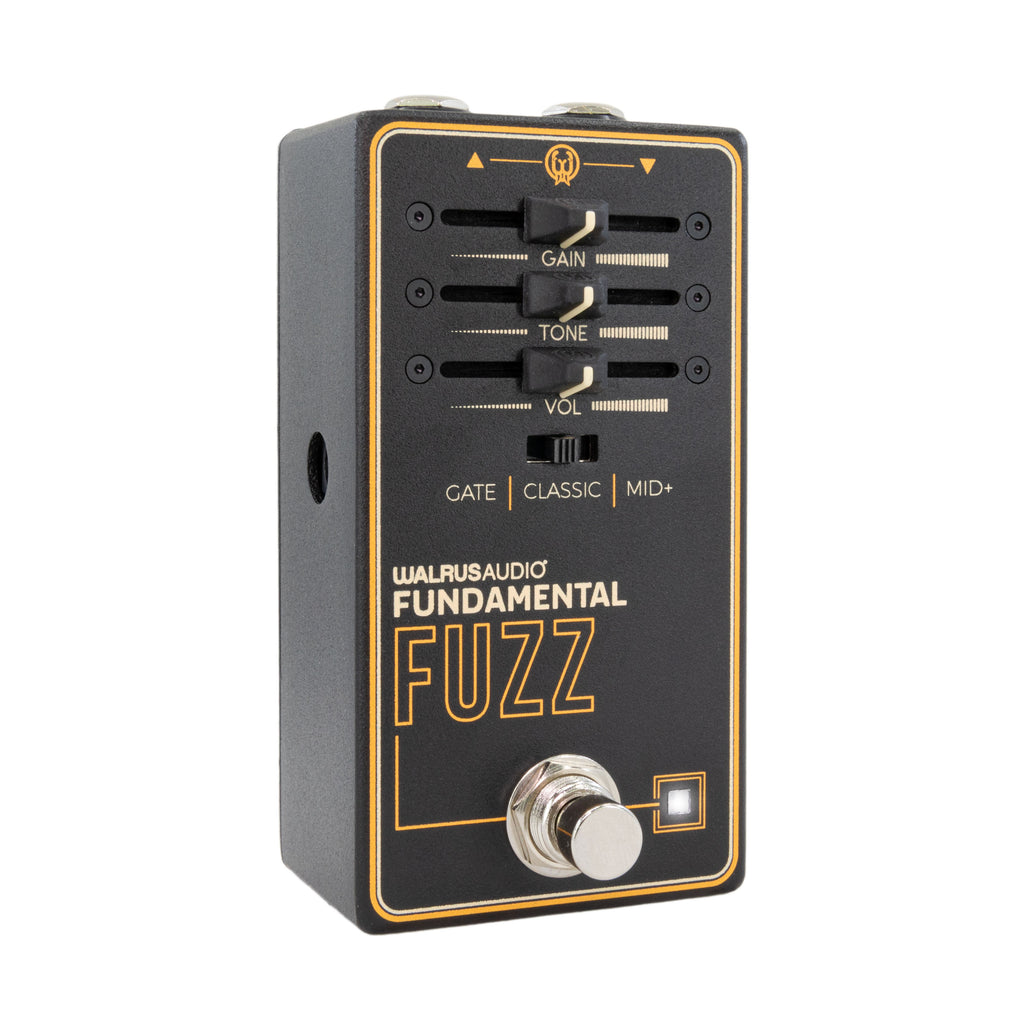 Walrus Audio Fundamental Fuzz pedal — retail box packaging
