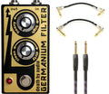 Death By Audio Germanium Filter guitar pedal — front with included cables