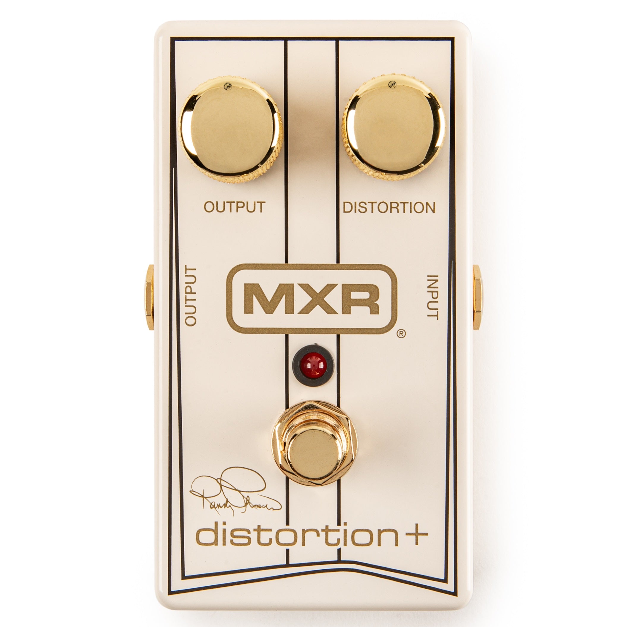 MXR RR104C Randy Rhoads Distortion+ pedal — front face with Randy Rhoads signature