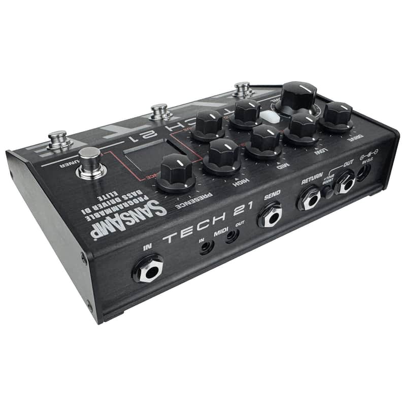 New Tech 21 SansAmp Programmable Bass Driver DI ELITE Guitar Effects Pedal