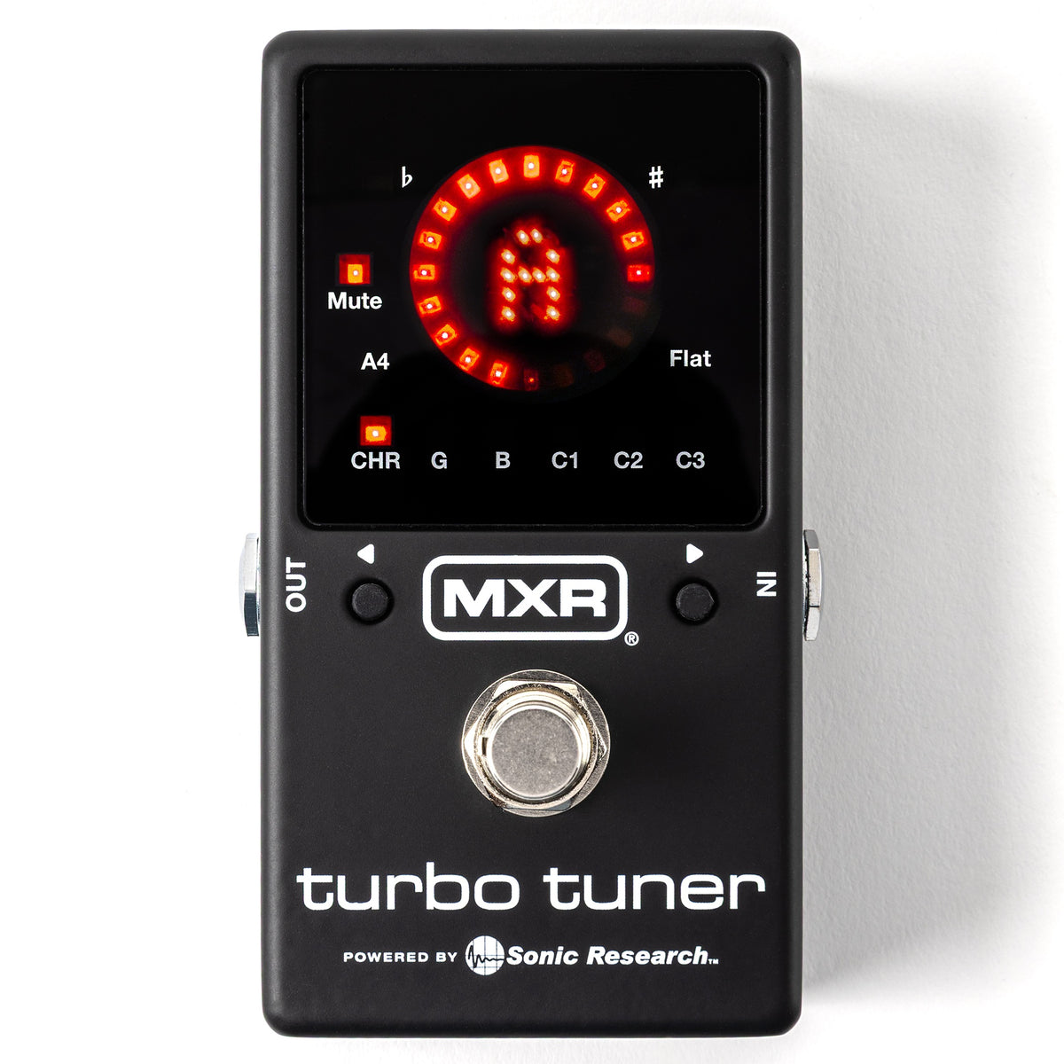 New Dunlop MXR M400 Turbo Tuner Strobe Guitar Tuner Pedal