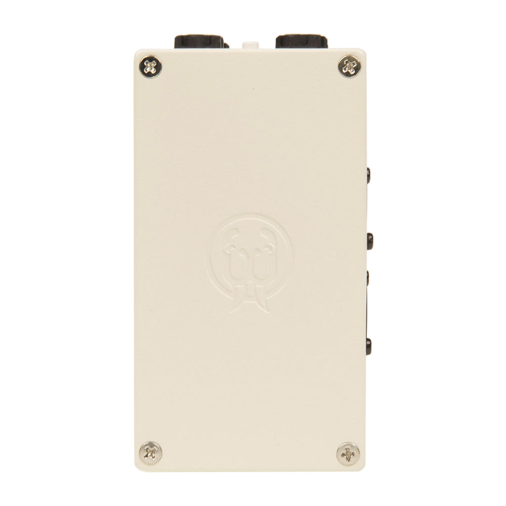 Walrus Audio Canvas Stereo DI box — white, top panel labels