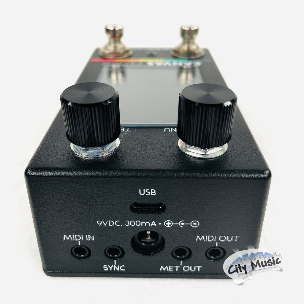 Used Walrus Audio Canvas Clock tempo sync pedal — top MIDI and sync ports