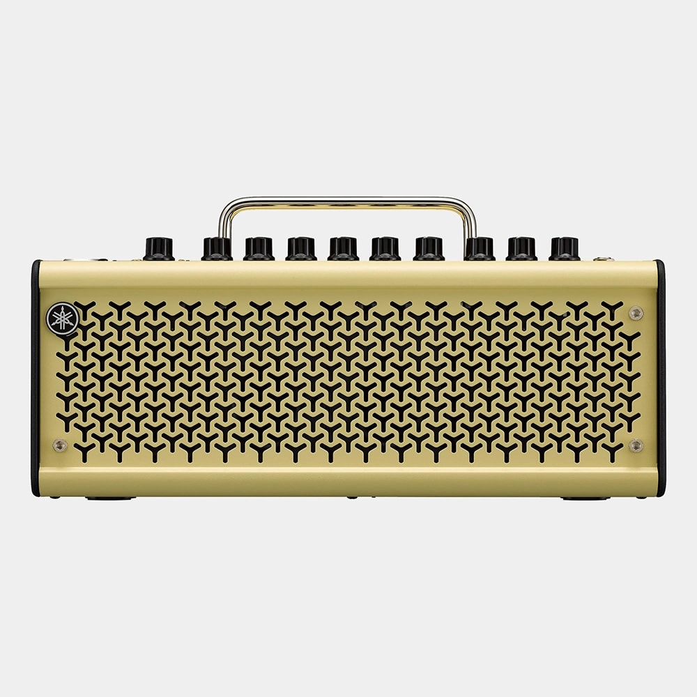 Yamaha THR10-II desktop guitar amp — front view, cream finish with control knobs
