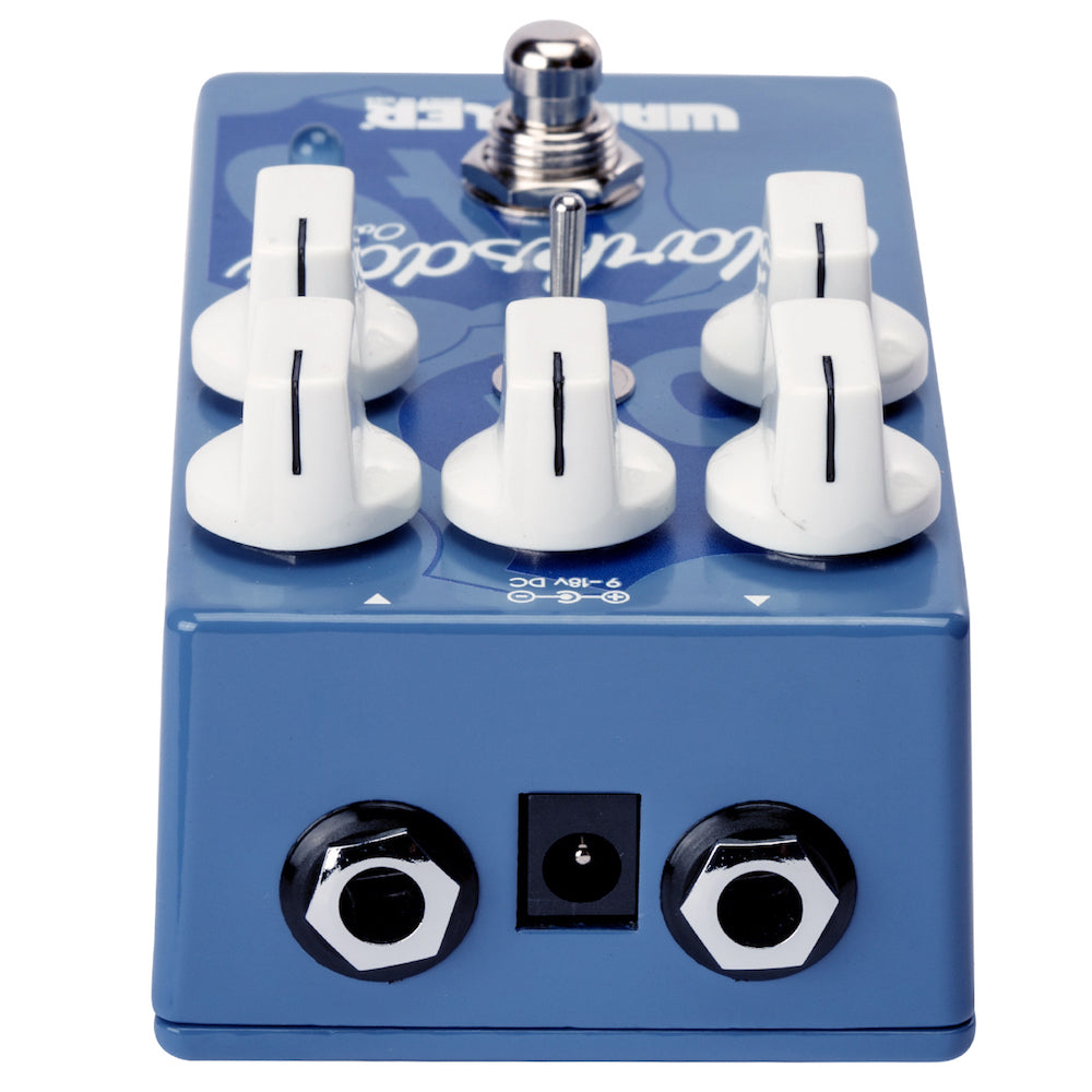 Wampler Clarksdale Delta Overdrive pedal — angled side view