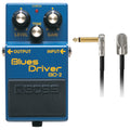 Boss BD-2 Blues Driver overdrive pedal with included patch cable