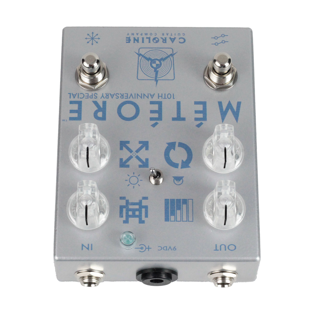 New Caroline Guitar Company Météore 10th Anniversary Lo-fi Reverb Pedal Meteore