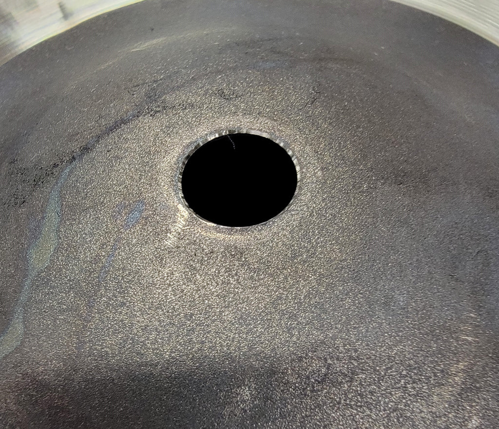 Zildjian K0726 K Sweet Hi-Hat - hammering texture close-up