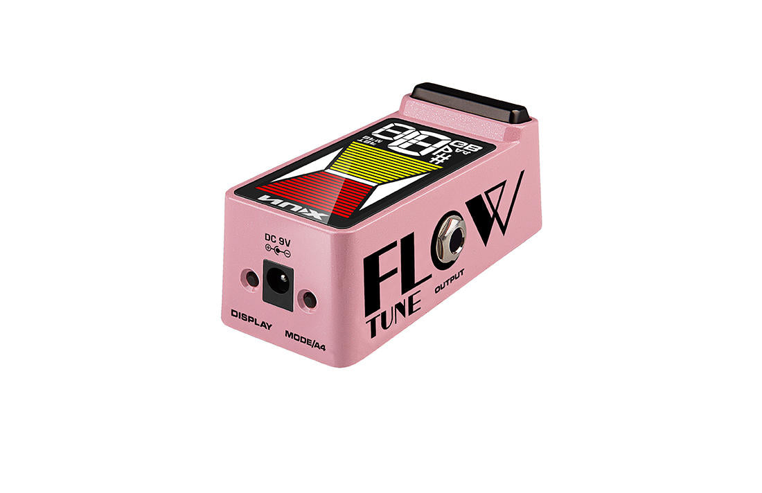 NUX NTU-3 Flow Tune mini guitar tuner — size comparison view