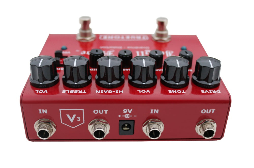 Truetone V3 Jekyll & Hyde pedal — input and output jacks