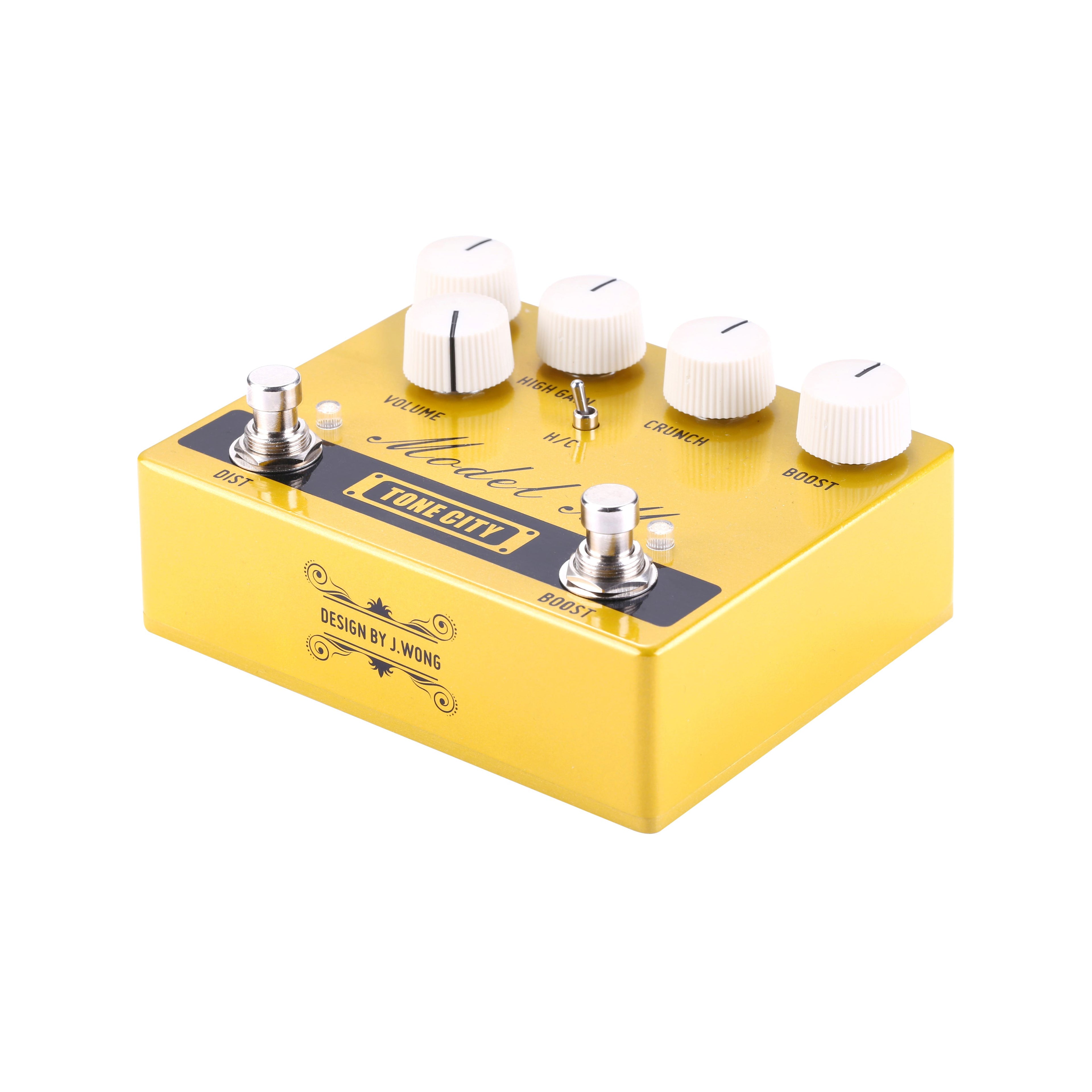 Tone City Model M V2 distortion pedal — side profile